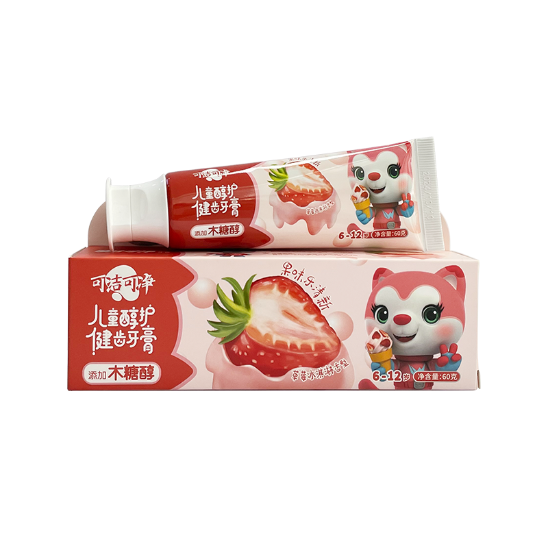 6-12 taong gulang ng strawberry lasa malusog na ngipin ay naglalaman ng xylitol mga bata toothpaste